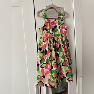 Gymboree Girls Floral Dress in Pink, Green & Black